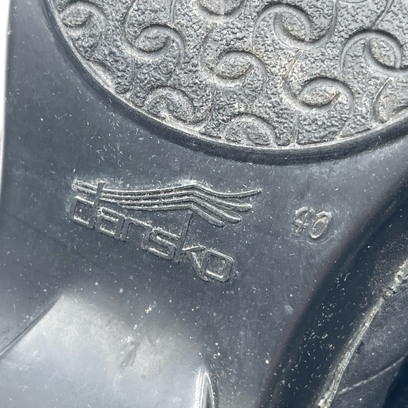 Dansko Women’s Size 40 US 9.5-10 Black Tamara Leather Clog Slip On Workwear - Picture 11 of 14